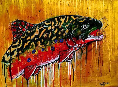 480x353 Brook Trout Painting.jpg Camping Trout - Brook Trout Painting