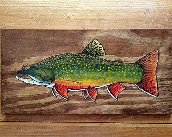 340x270 Brook Trout Painting Etsy Fish Art Trout - Brook Trout Painting