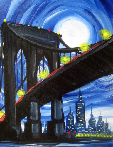 385x500 41118 Your Mother's House - Brooklyn Bridge Painting