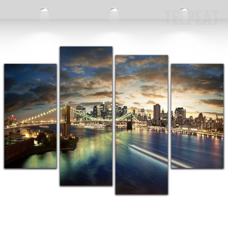800x800 Brooklyn Bridge Painting - Brooklyn Bridge Painting Canvas