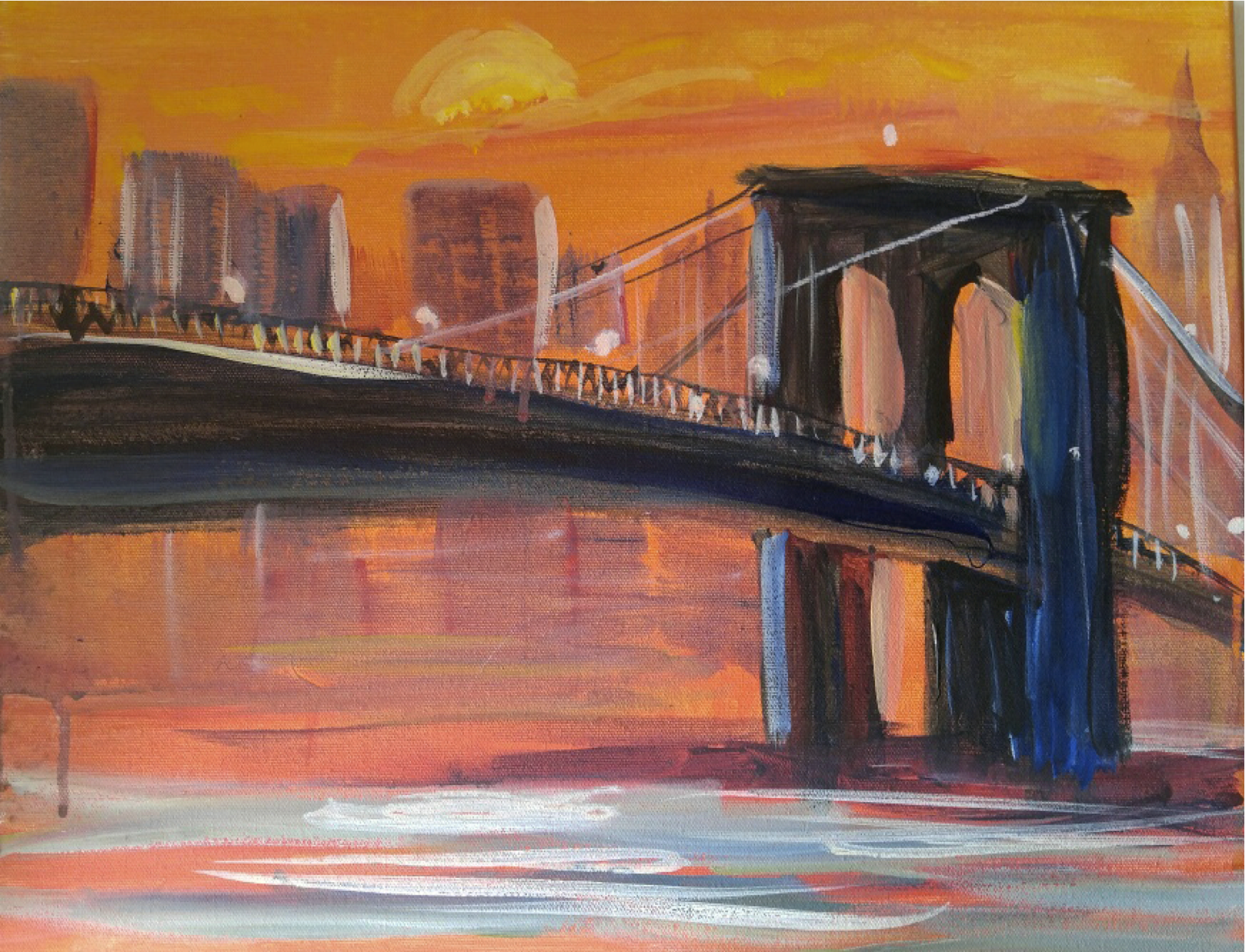 1817x1390 Nurnberger July 28 Brooklyn Bridge Paint Nite Event - Brooklyn Painting