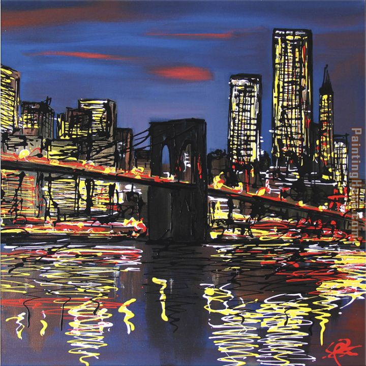 720x720 Paul Kenton Brooklyn Blues Painting Anysize 50% Off - Brooklyn Painting