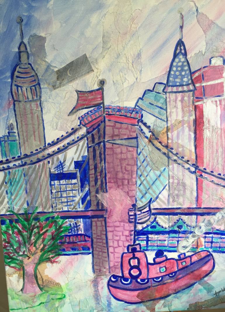770x1064 Saatchi Art Brooklyn Bridge Painting By Joyce Wetherbee - Brooklyn Painting