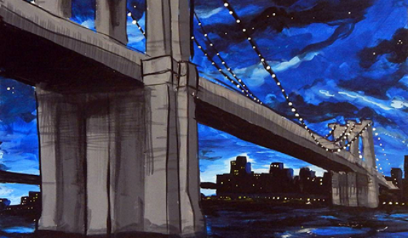 571x333 Byob Painting Brooklyn Bridge - Brooklyn Painting