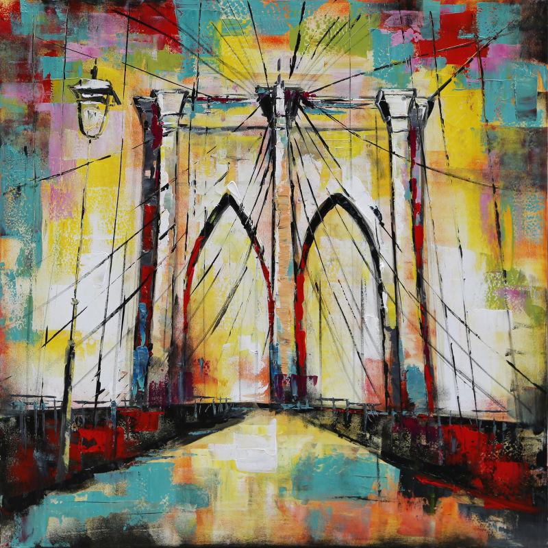 800x800 Brooklyn Bridge Painting - Brooklyn Painting