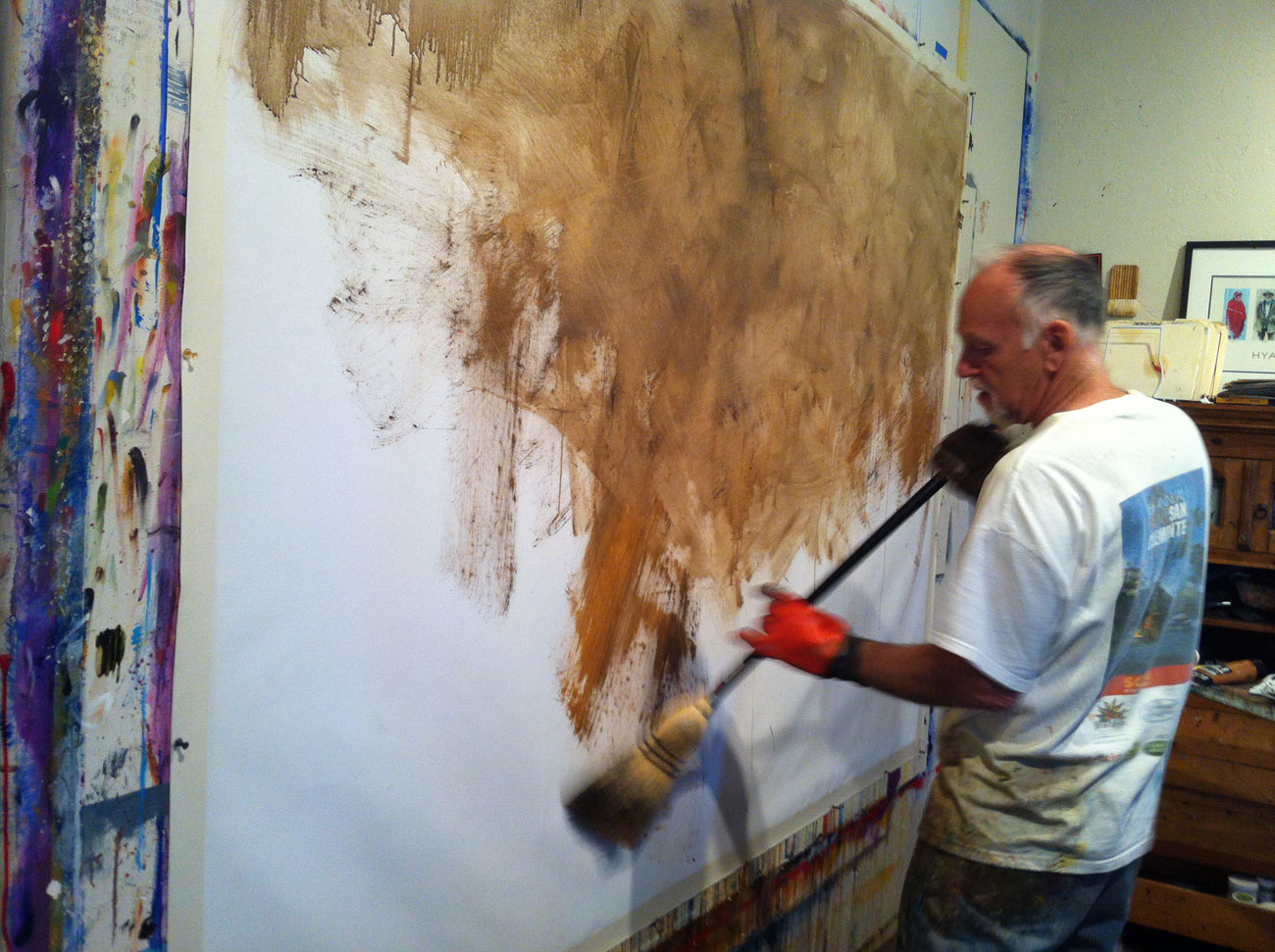 1300x971 Hands Of Proof, View From Above In Print - Broom Painting