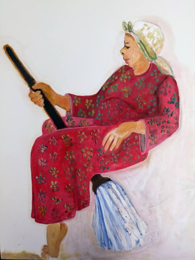 770x1027 Saatchi Art Broom Painting By Aysel Gozubuyuk - Broom Painting