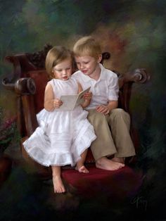 236x314 114 Best Portrait The Siblings Images On Childhood - Brother And Sister Painting