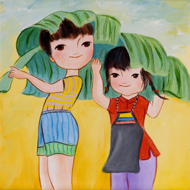 640x640 Old Paintings - Brother And Sister Painting