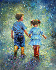 240x300 Brother And Sister Paintings Fine Art America - Brother And Sister Painting