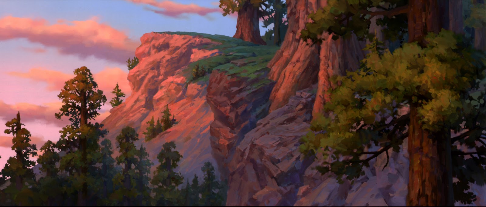 1600x683 David Wang Film Works Brother Bear - Brother Bear Painting