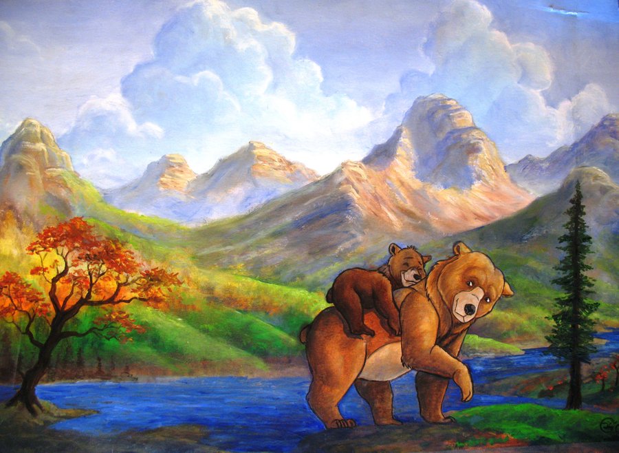 900x658 Disney Brother Bear By Bisanti - Brother Bear Painting