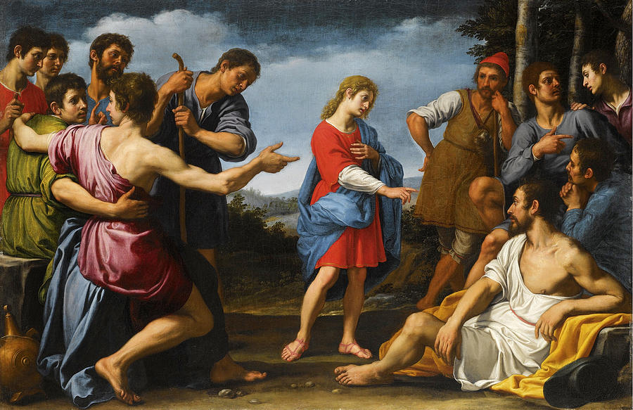900x583 Joseph And His Brothers Painting By Ottavio Vannini - Brothers Painting
