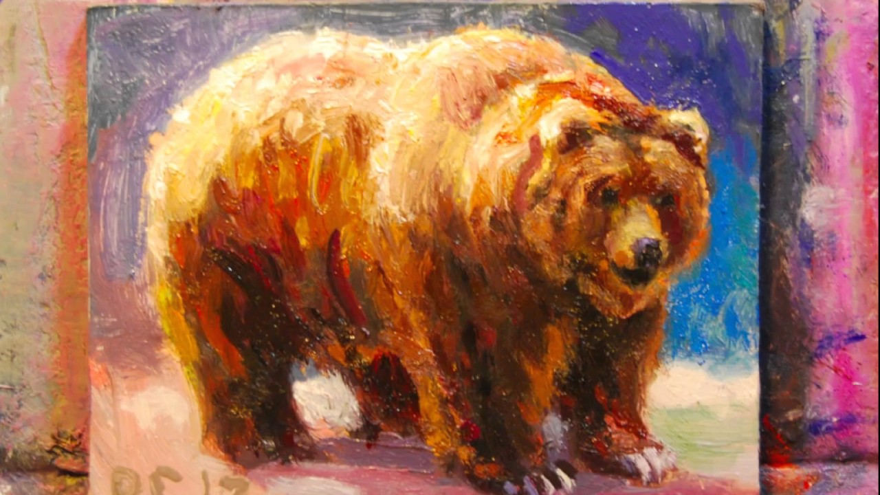 1280x720 Bear Painting Demonstration Journal - Brown Bear Painting