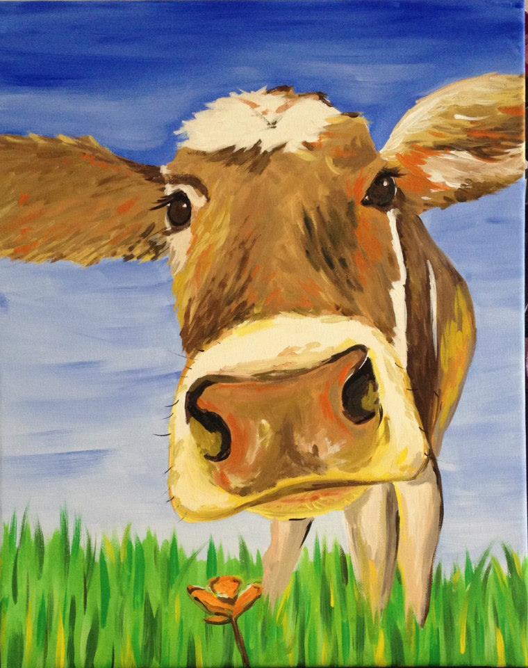 760x960 Connie's Private Paint Party {Brown Cow} Tickets In Terra Alta, Wv - Brown Cow Painting