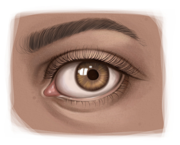 580x470 Jeff Searle Drawing The Eye - Brown Eye Painting