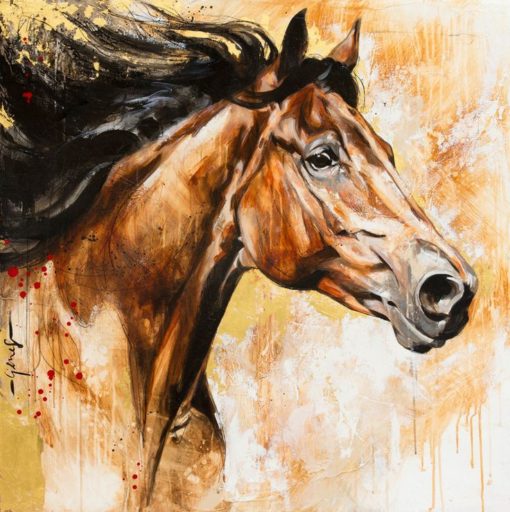 Brown Horse Painting at PaintingValley.com | Explore collection of ...