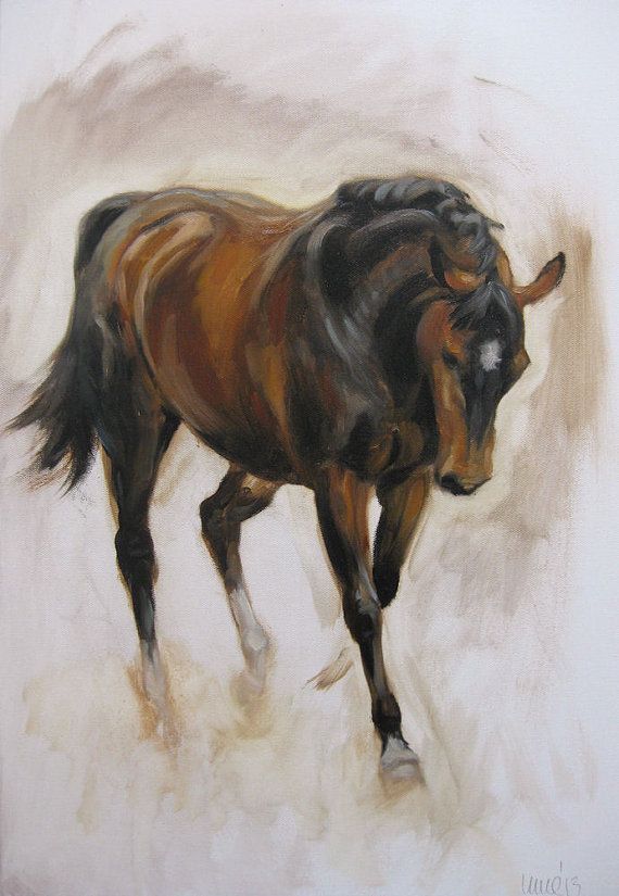 570x825 535 Best Equine Art Lt3 Images On Horses, Drawings - Brown Horse Painting