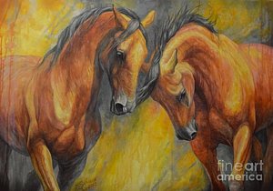 300x210 Brown Horse Paintings Fine Art America - Brown Horse Painting