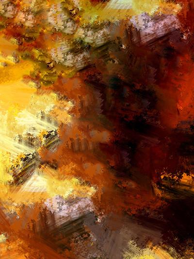 400x533 Buy Discount Kate Yellow With Reddish Brown Oil Painting Texture - Brown Painting