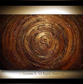 274x275 Abstract Art Abstract Paintings Original Art Online By Susanna - Brown Painting