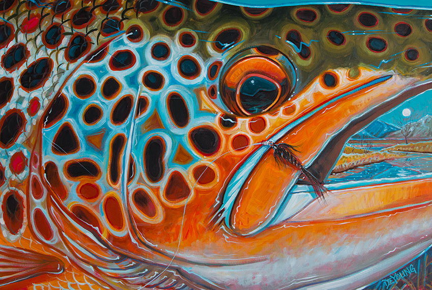 850x570 Brown Trout Derek Deyoung - Brown Trout Painting