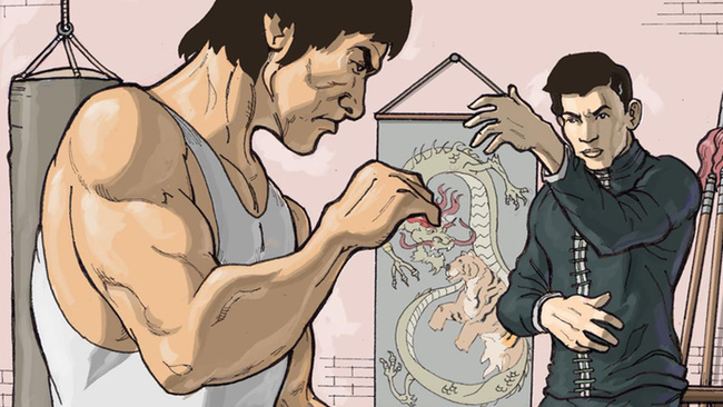 650x366 Bruce Lee Vs. Wong Jack Man Fact, Fiction And Birth - Bruce Lee Beach Painting