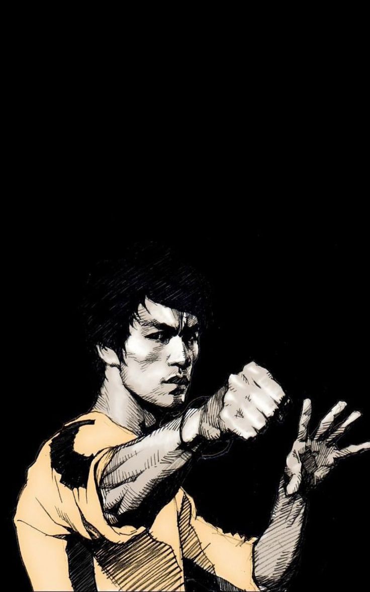 736x1177 Hd Martial Arts Wallpapers Group - Bruce Lee Beach Painting