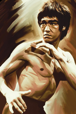 250x375 Bruce Lee Paintings - Bruce Lee Painting