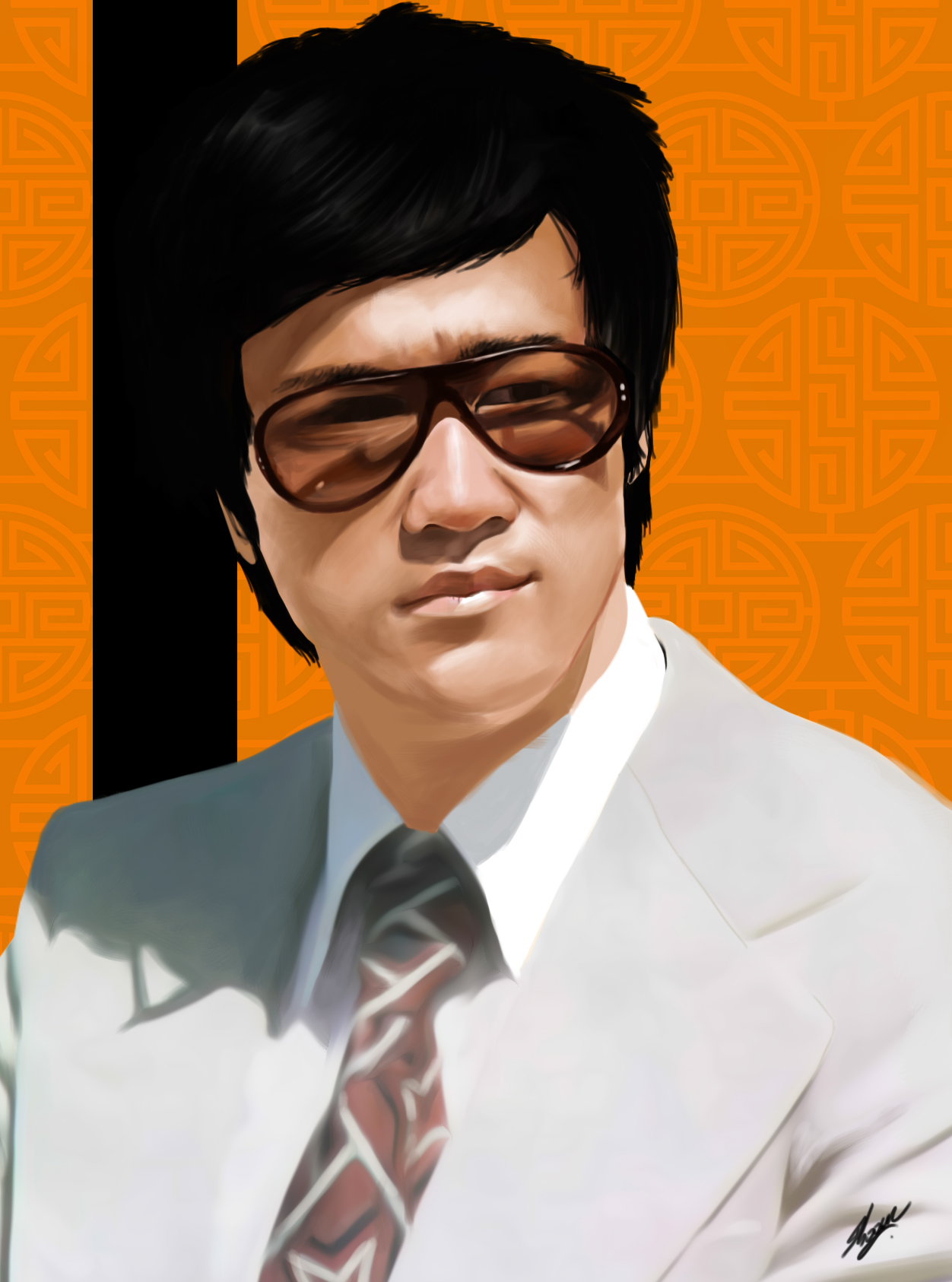 1252x1686 I Am Bruce Lee, Digital Painting. - Bruce Lee Painting