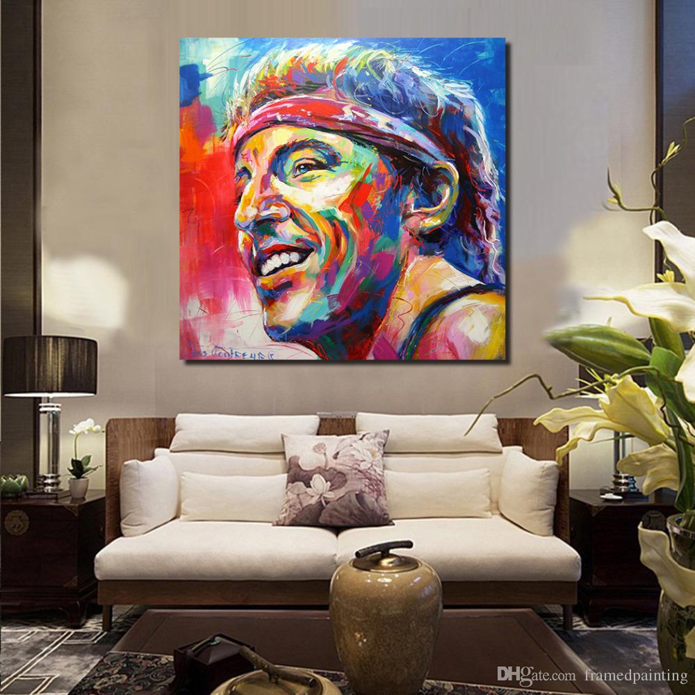 1000x1000 Bruce Springsteen Paintings On Canvas Modern Wall Pictures - Bruce Painting