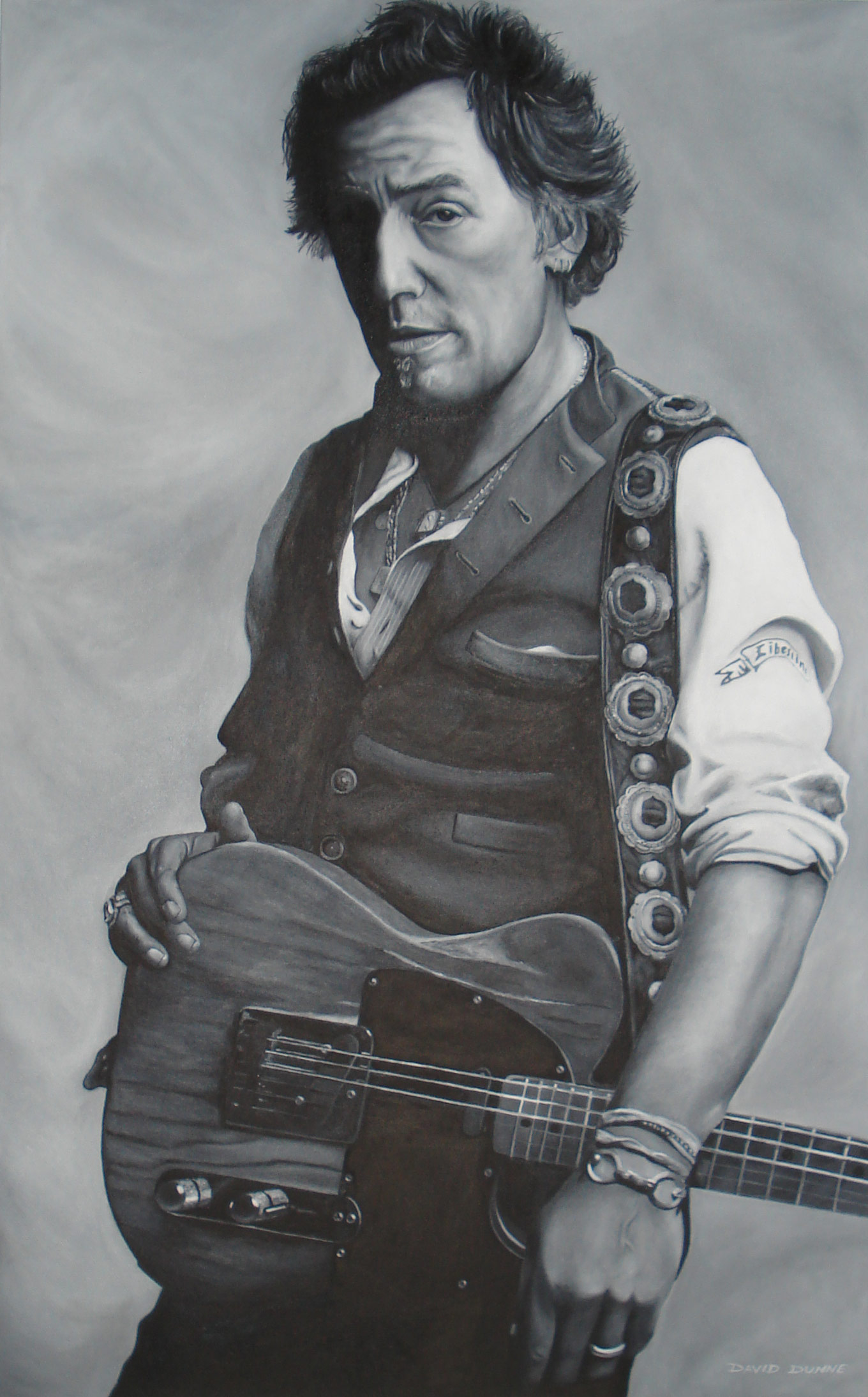 1360x2188 Bruce Springsteen Painting David Dunne Art - Bruce Springsteen Painting