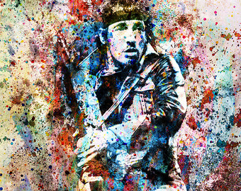 340x270 Bruce Springsteen Quote Wall Art Print Poster Quote Gift - Bruce Springsteen Painting