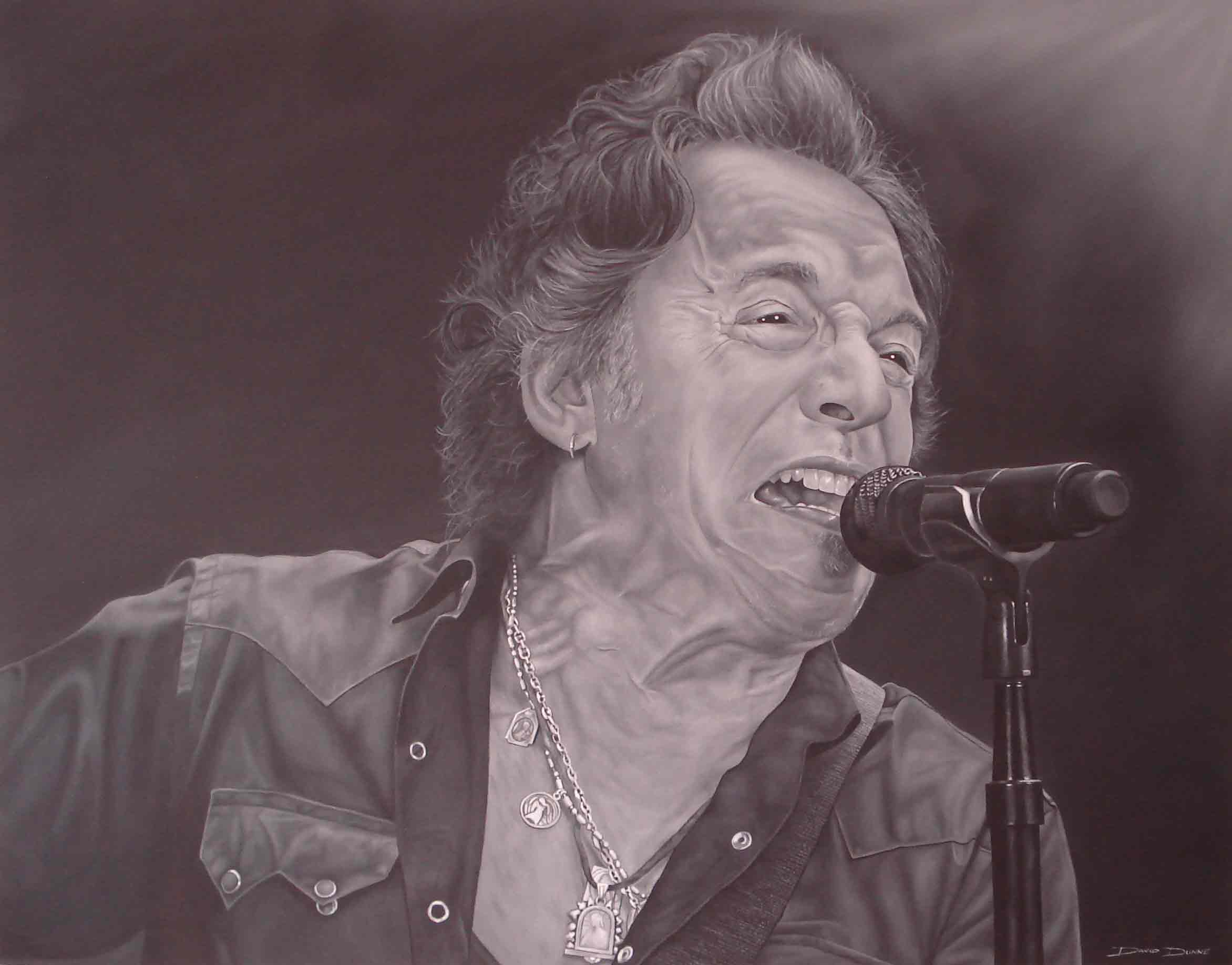 2344x1836 Bruce Springsteen Painting David Dunne Art - Bruce Springsteen Painting