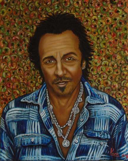 433x542 Oil Painting Gt Cider House ( Bruce Springsteen ) - Bruce Springsteen Painting