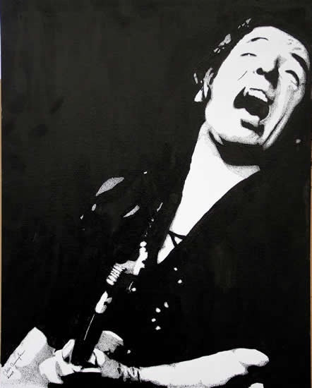 442x550 Bruce Springsteen - Bruce Springsteen Painting