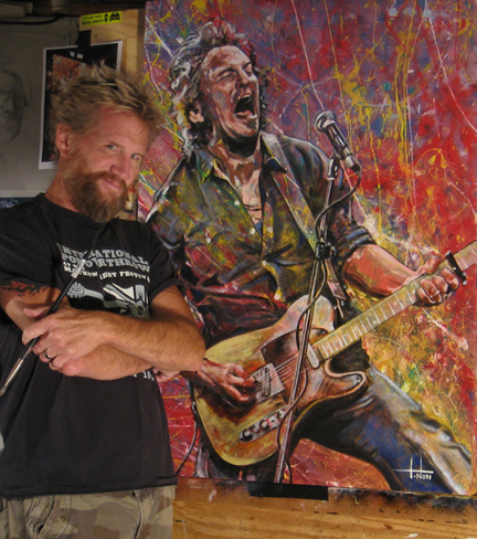 432x488 Tom Nollbruce Springsteen Painting The Boss Photos By Tom Noll - Bruce Springsteen Painting