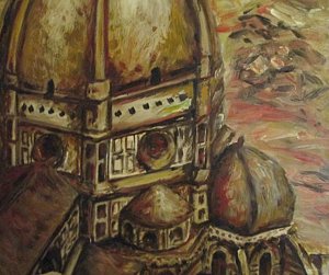 300x251 Il Duomo Di Brunelleschi Painting By Carol C - Brunelleschi Painting