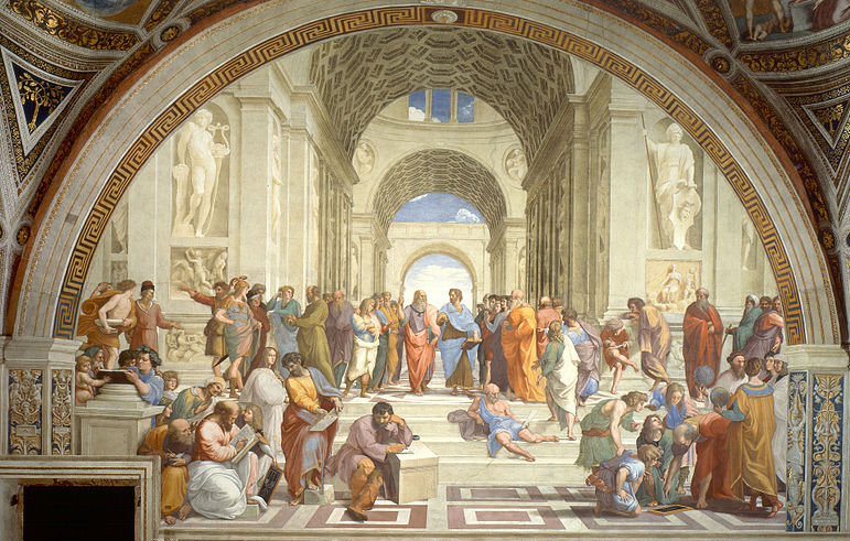 771x491 The School Of Athens Thatsmaths - Brunelleschi Painting