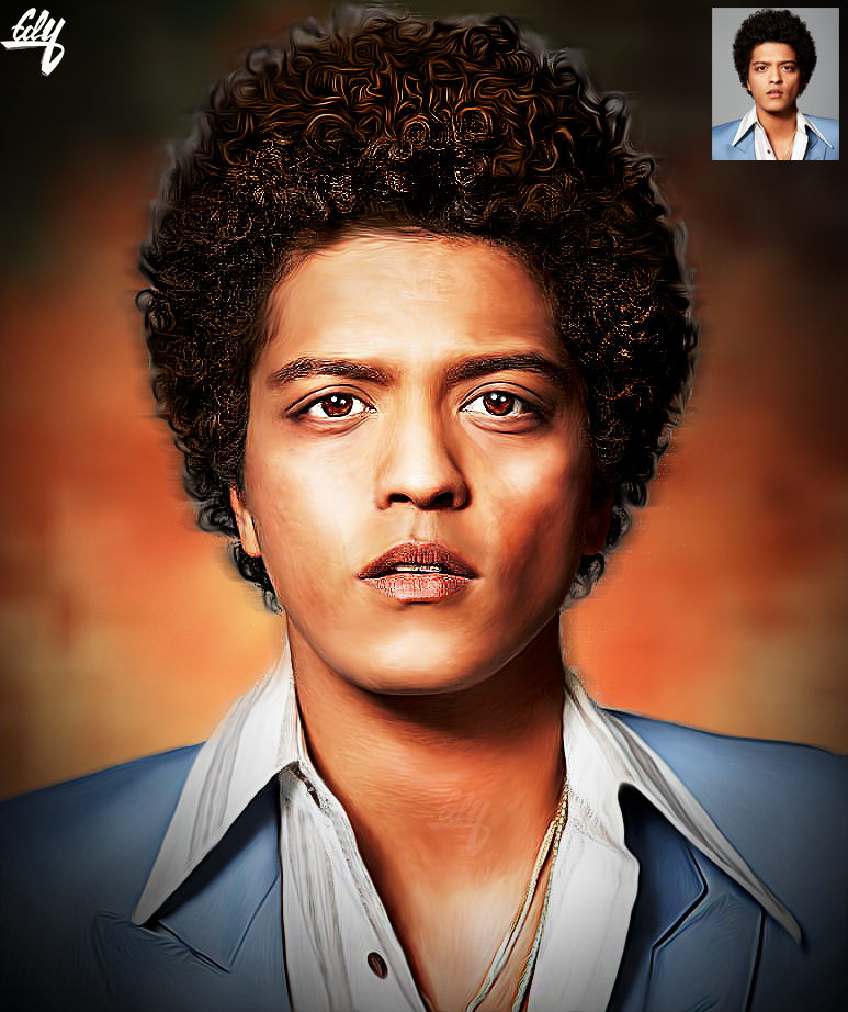 773x922 Bruno Mars ^ Smudge Painting By Eduart03 - Bruno Mars Painting