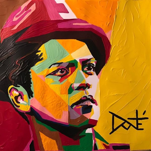 600x600 Bruno Mars Antoine Donte - Bruno Mars Painting