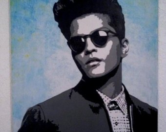 340x270 Wall Of Sound Curated By Art Inspiration Ovation Tv On Etsy - Bruno Mars Painting
