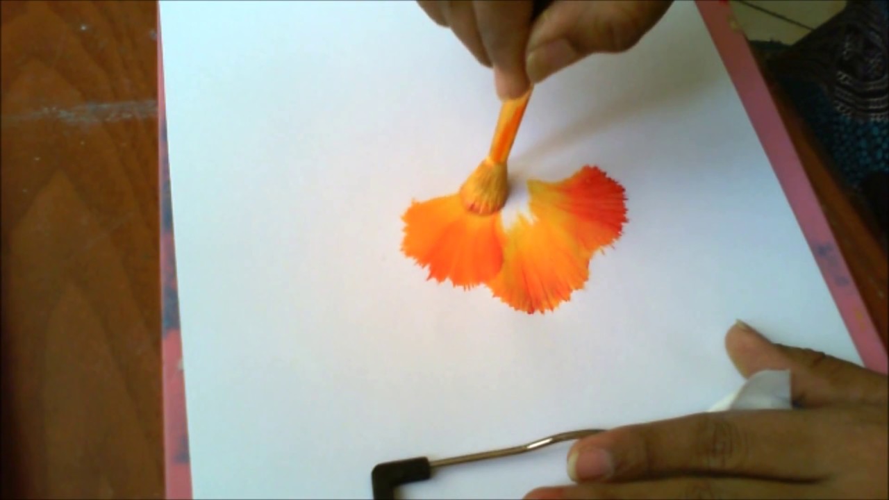 1280x720 One Stroke Painting Round Brush Painting Technique - Brush Painting