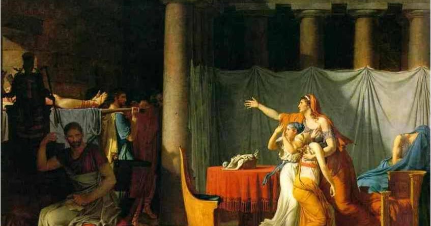 847x444 Sedef's Corner Jacques Louis David - Brutus Painting