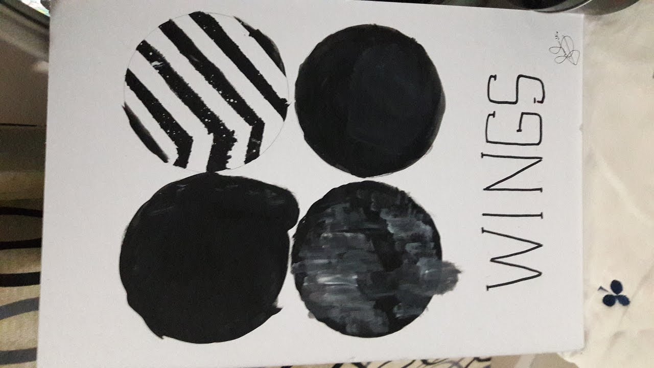 1280x720 Bts Wings Album Cover (Speed Paint) - Bts Painting