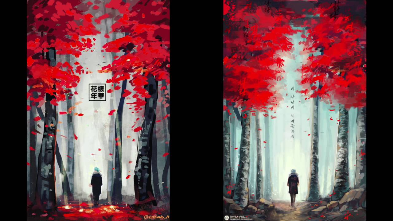1280x720 Speedpainttutorial] Bts Dead Leaves Painting Process - Bts Painting