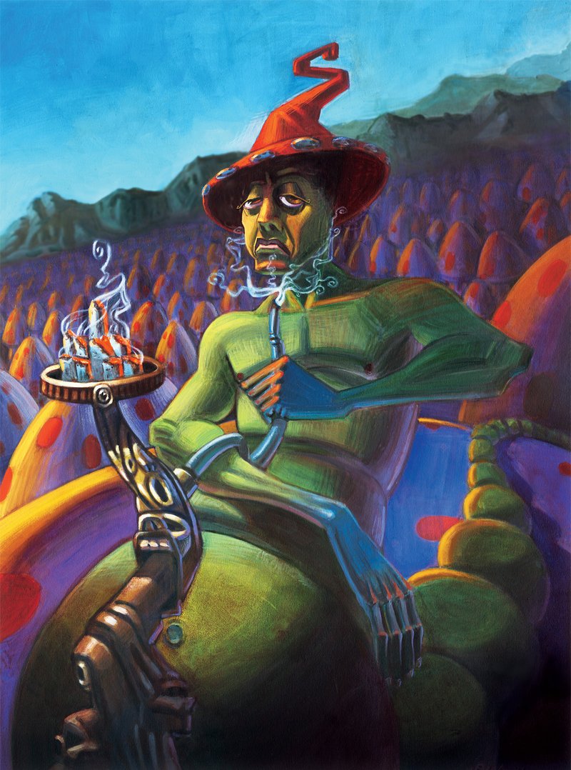 800x1078 The Caterpillar Justin Bua 420 Urban Artist - Bua Painting