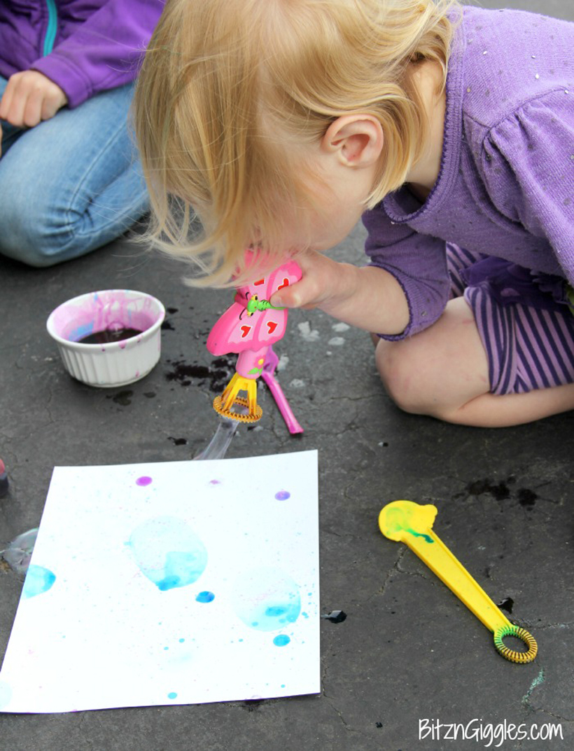 820x1072 Bubble Painting Outdoor Crafts For Kids Melissa Amp Doug Blog - Bubble Blowing Painting