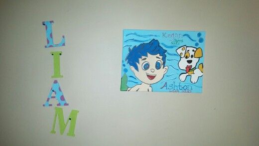 520x293 Bubble Guppies Paintingmonsters Inc Wall Letters My Canvas - Bubble Guppies Painting