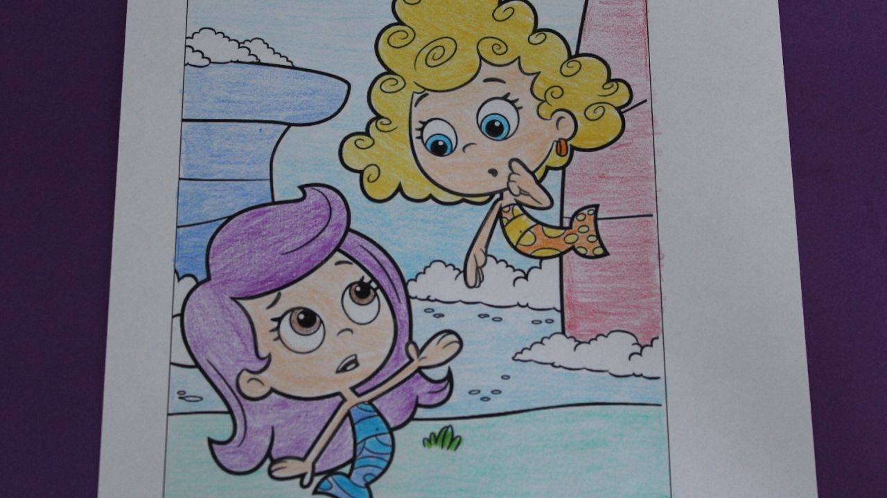 1280x720 Coloring Book Bubble Guppies.painting Page. - Bubble Guppies Painting
